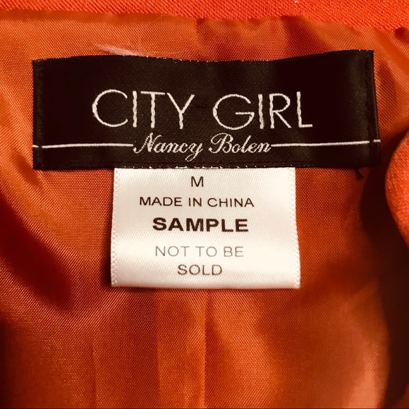 Nancy Bolen City Girl Ruffled Collar Structured Blazer Size M - Picture 8 of 11